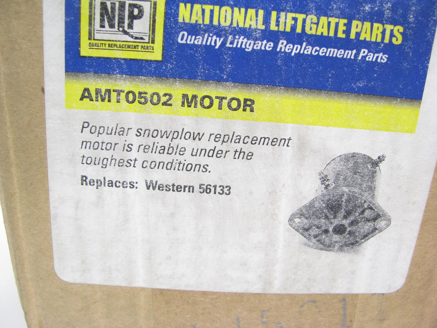 NIP AMT0502  Snow Plow Motor W/two Posts 12V, CW, 1.2kW / 1.61HP