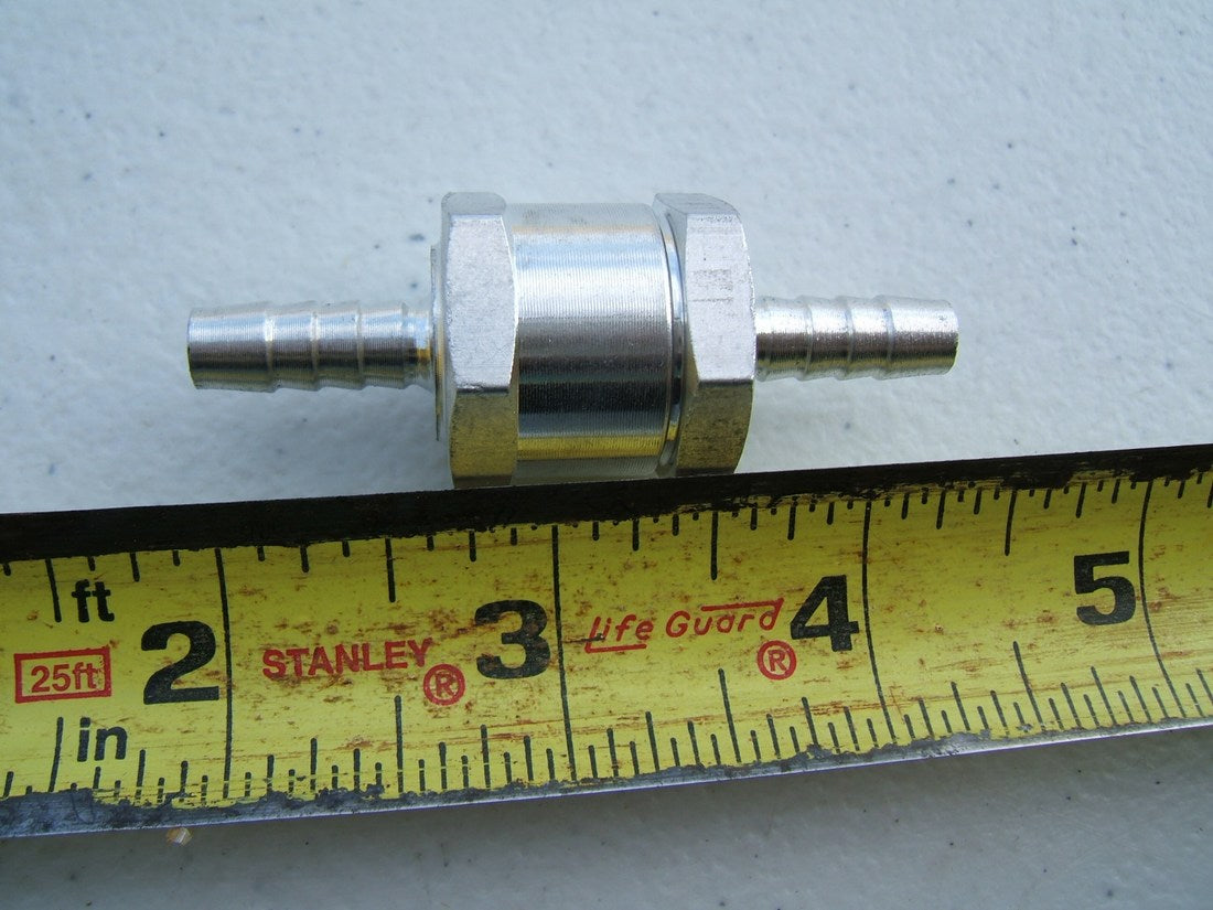 Non-Return One Way 1/4'' Inch Air Fuel Oil Check Valve Diesel Gas 1/4'' 6mm