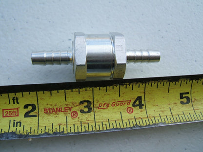 Non-Return One Way 1/4'' Inch Air Fuel Oil Check Valve Diesel Gas 1/4'' 6mm