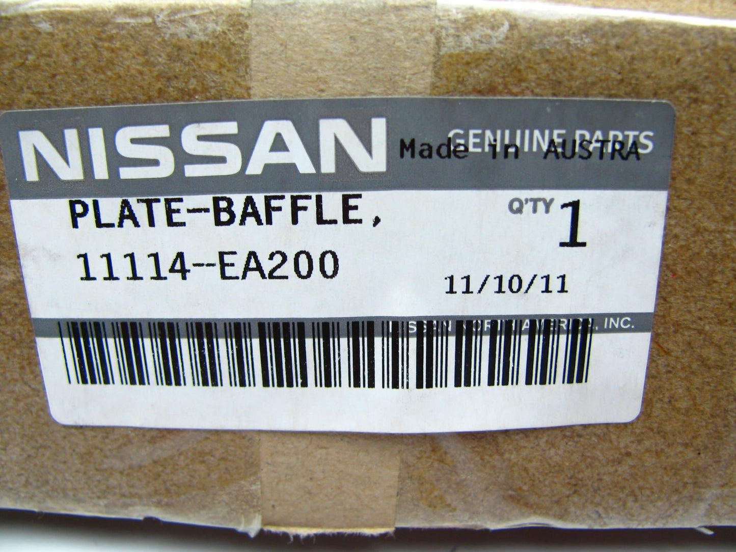 NEW Genuine OEM For Nissan Oil Pan Windage Baffle Plate 2005-2012 VQ40DE 4.0L V6