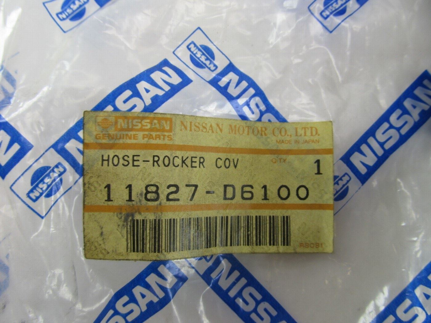 NEW - OEM 11827-D6100 Valve Cover PCV Valve Hose Tube For 1985-88 Nissan Maxima
