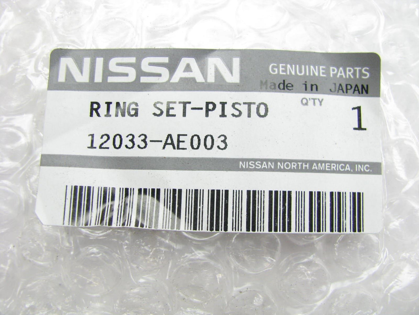 NEW QR25DE 2.5L Engine Piston Rings - STANDARD SIZE - OEM For Nissan 12033-AE003