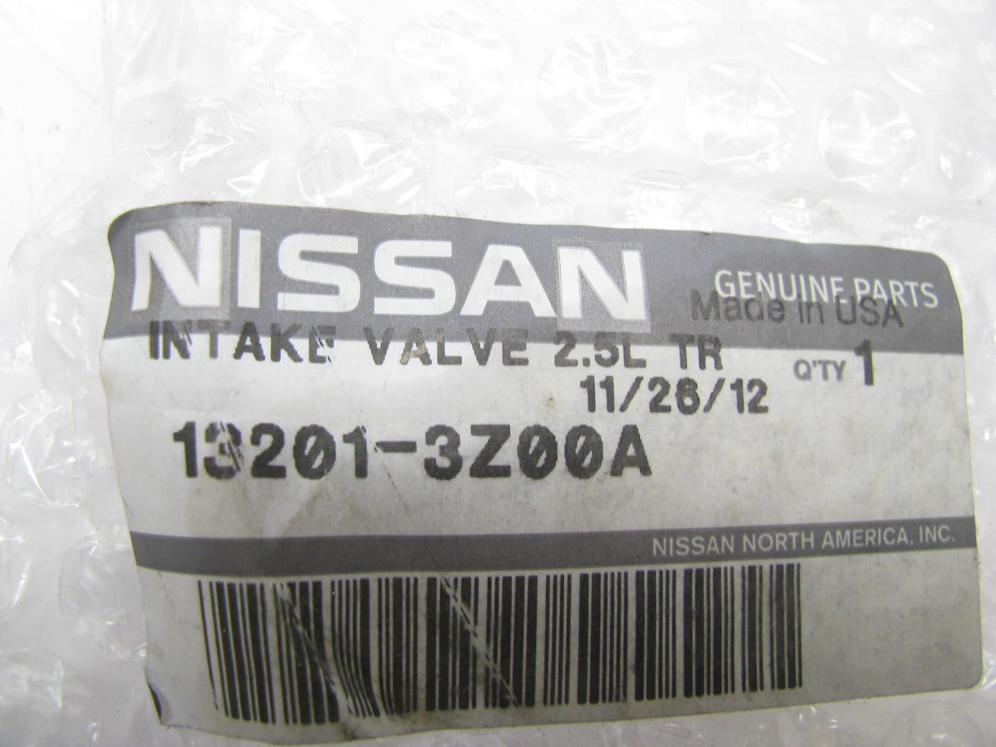 (1) NOS OEM Engine Intake Valve 13201-3Z00A For 02-19 Nissan QR25DE