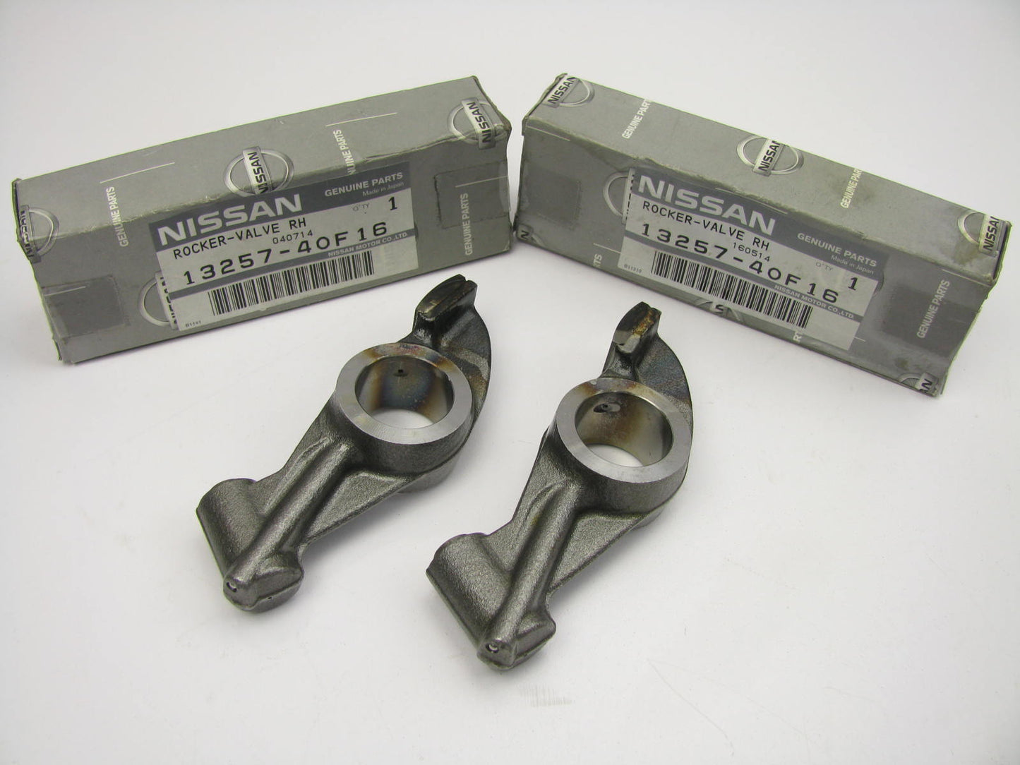 2 PCS - GENUINE Exhaust Rocker Arm OEM For Nissan KA24E 2.4L (Cyl. 1 & 3 ONLY)