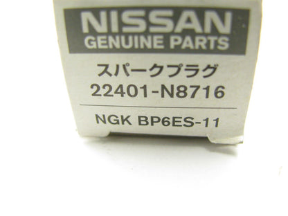 (1) NGK BP6ES-11 Spark Plug OEM For 75-81 Datsun 2.0L-L4 2.4L 2.8L-L6 22401N8716