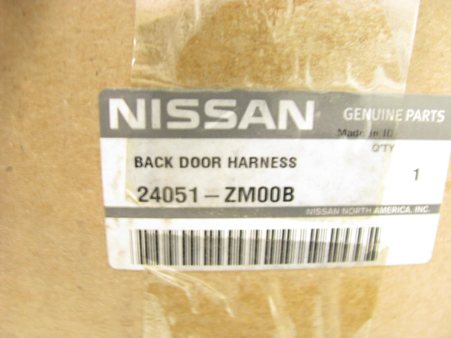 NEW - OEM 24051ZM00B Liftgate Tailgate Wire Wiring Harness For 2005-2010 Quest