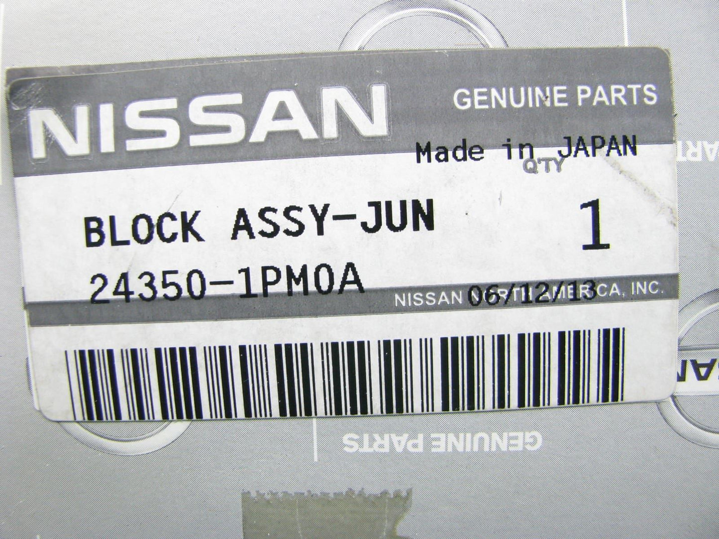 Instrument Dash Panel Fuse Junction Block OEM For 2013 Infiniti M37, M56 SEDAN