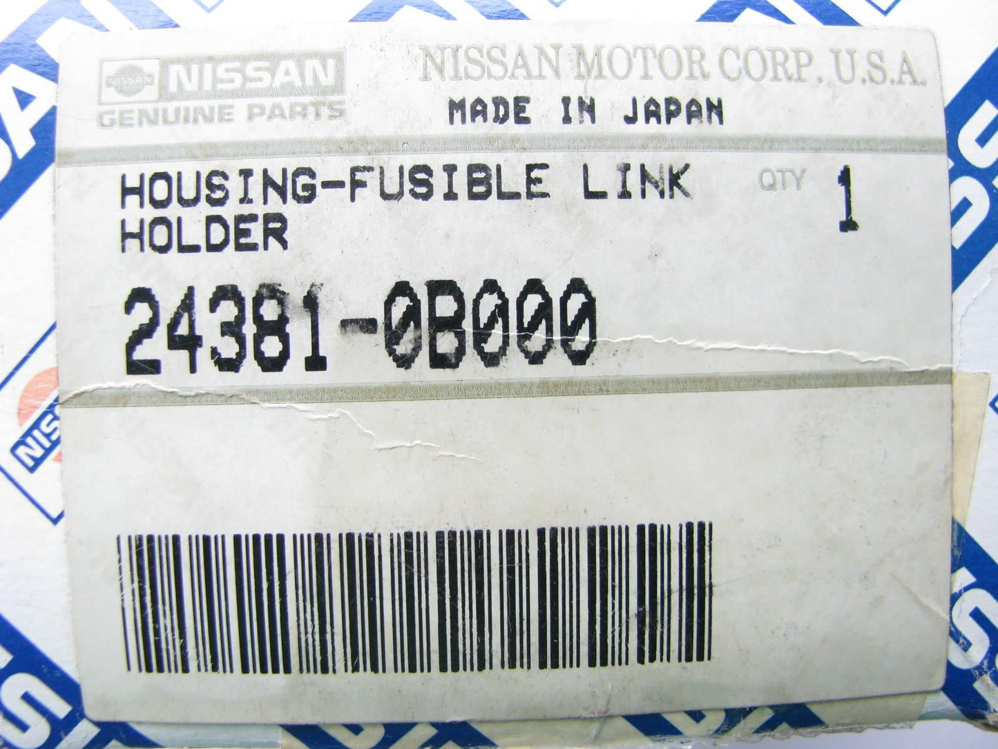 NEW GENUINE Fusible Link Holder Housing OEM For 1993-95 Nissan Quest 243810B000