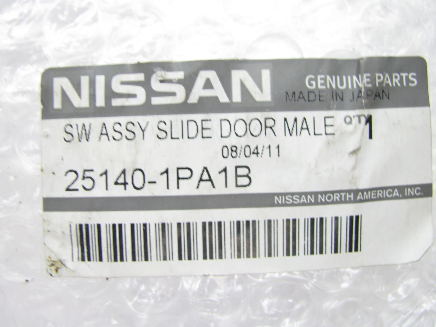 NEW GENUINE Sliding Door Contact Switch OEM For 2014-16 Nissan NV2500 251401PA1B