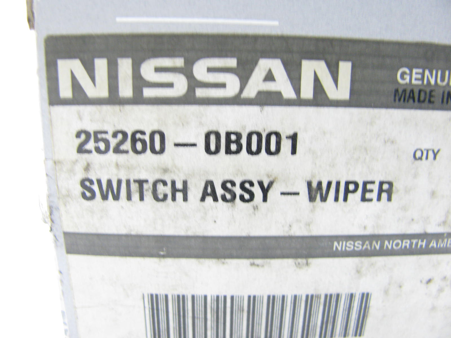 NEW - OEM 25260-0B001 REAR Wiper Wash Switch For 93-98 Nissan Quest, Villager