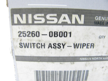 NEW - OEM 25260-0B001 REAR Wiper Wash Switch For 93-98 Nissan Quest, Villager