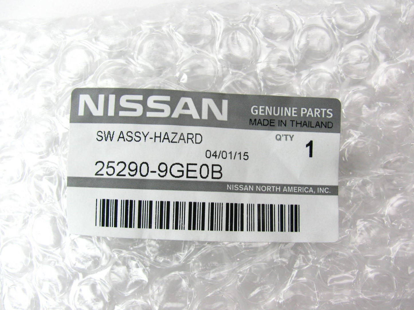 NEW - OEM Hazard Warning Light Switch For 2013-2015 Nissan Armada 252909GE0B