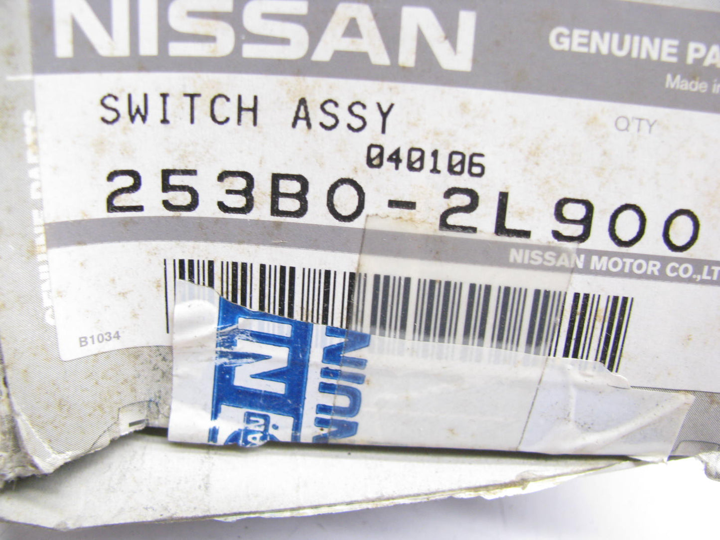 NEW - OEM 253B0-2L900 IVS Switch Vehicle Communication Switch