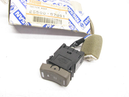 NEW - OEM 25500-67U01 Front Right Seat Heater Switch For 1993-1996 Infiniti Q45