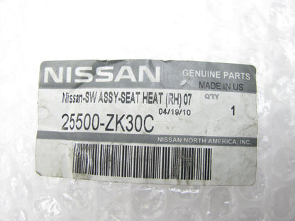 NEW GENUINE Right Passengers Side Seat Heater Switch OEM For Nissan 25500ZK30C