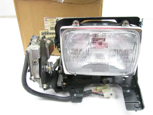 NOS Left Headlight Lamp W/ Motor OEM For 1983-1984 Nissan Pulsar NX 2606031M15PR
