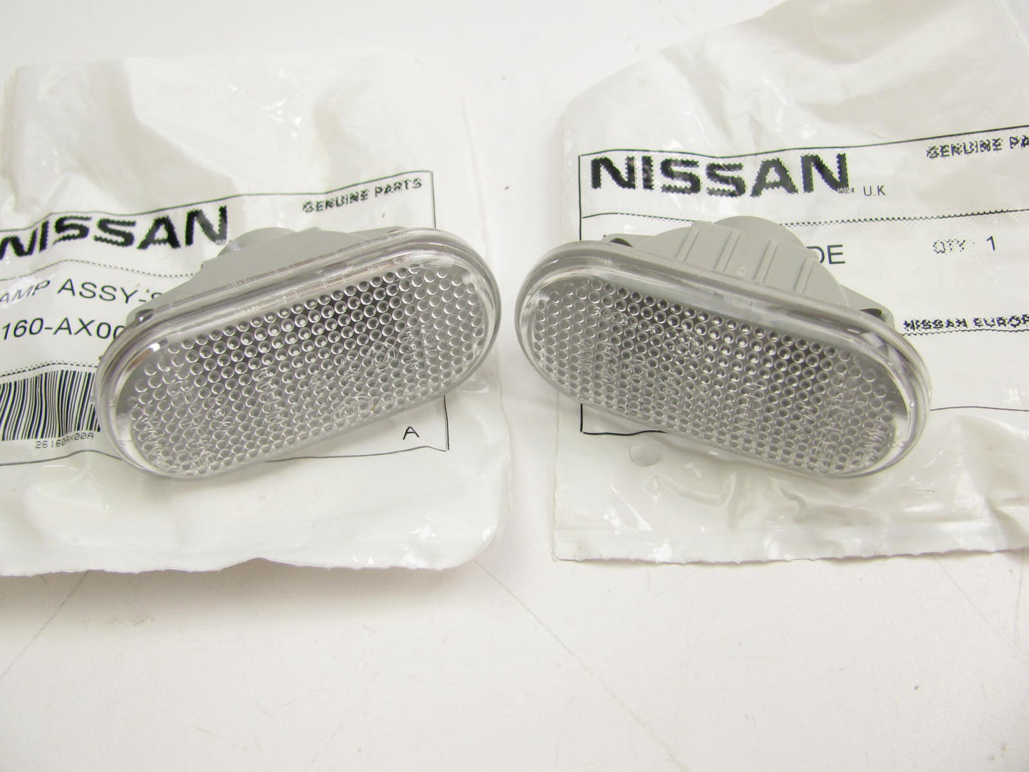 (2) NEW CLEAR JDM Front Side Marker Lamp Light OEM For 05-09 Nissan Z33 350Z