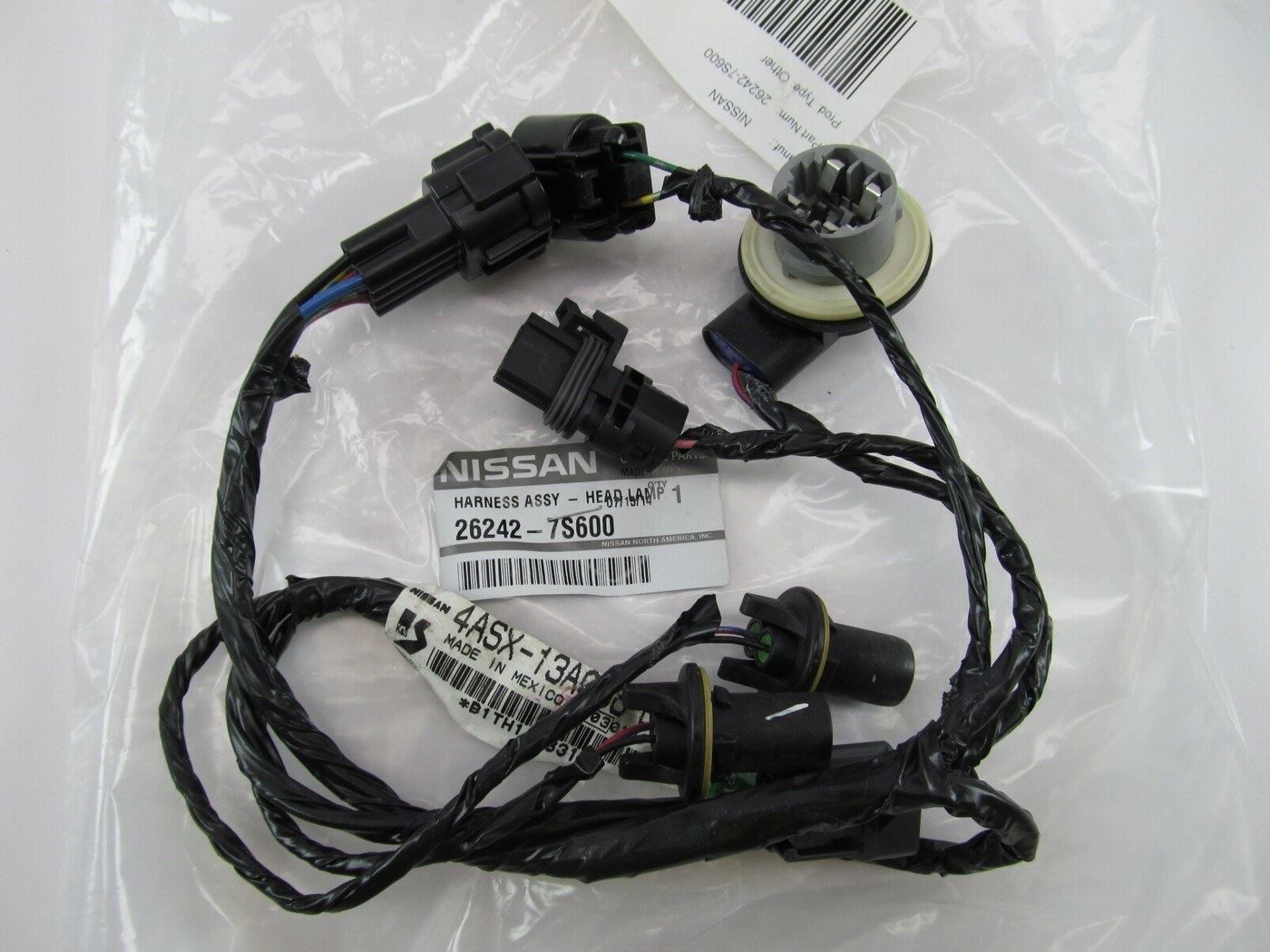 NEW - OEM 26242-7S600 License Plate / Headlamp Harness