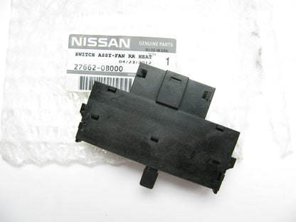 NEW GENUINE Rear Blower Switch OEM For 1993-2002 Nissan Quest 27662-0B000