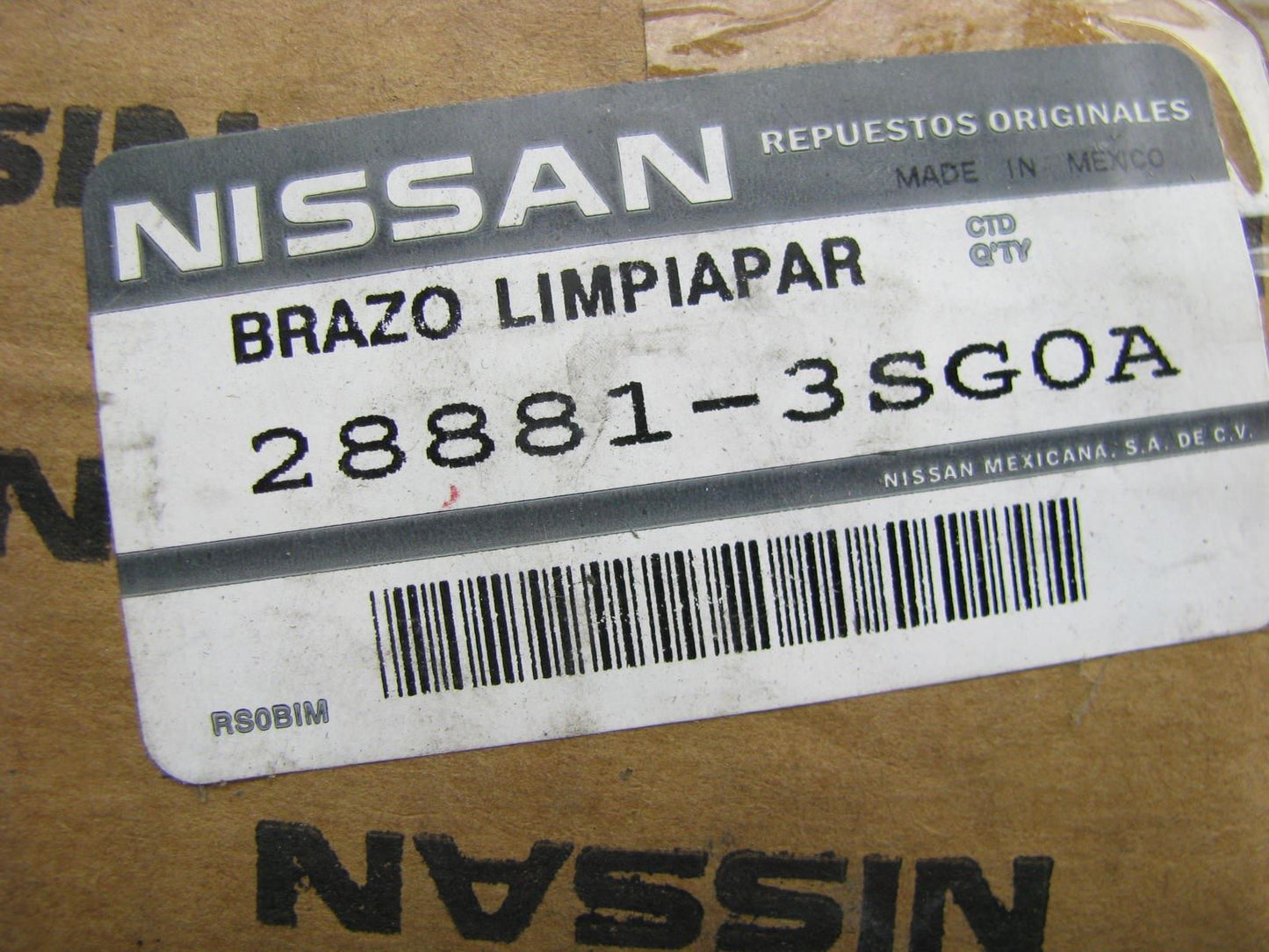 New OEM Left Driver Side Windshield Wiper Arm For 13-19 Nissan Sentra 288813SG0A