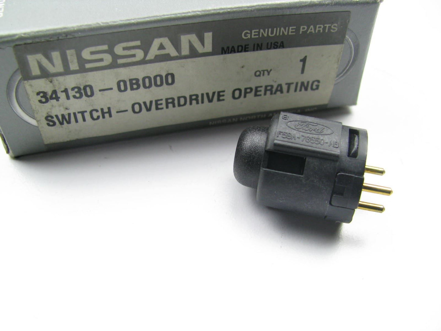 New OEM Auto Trans Overdrive Switch For 93-96 Nissan Quest, Villager 341300B000