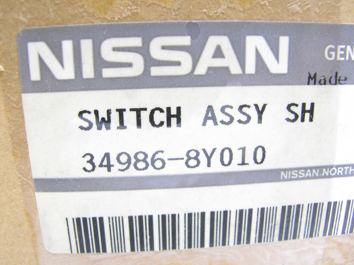 NEW - OEM 34986-8Y010 Auto Shifter Interlock Switch For 2004-2007 Nissan Maxima
