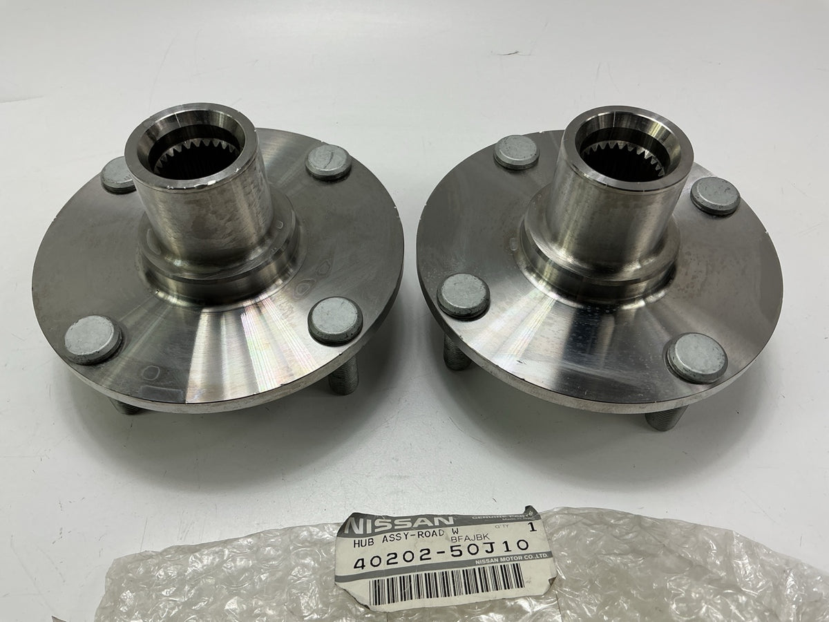 (2) NEW GENUINE Front Wheel Hubs OEM For 1993-1997 Nissan Altima 40202-50J10