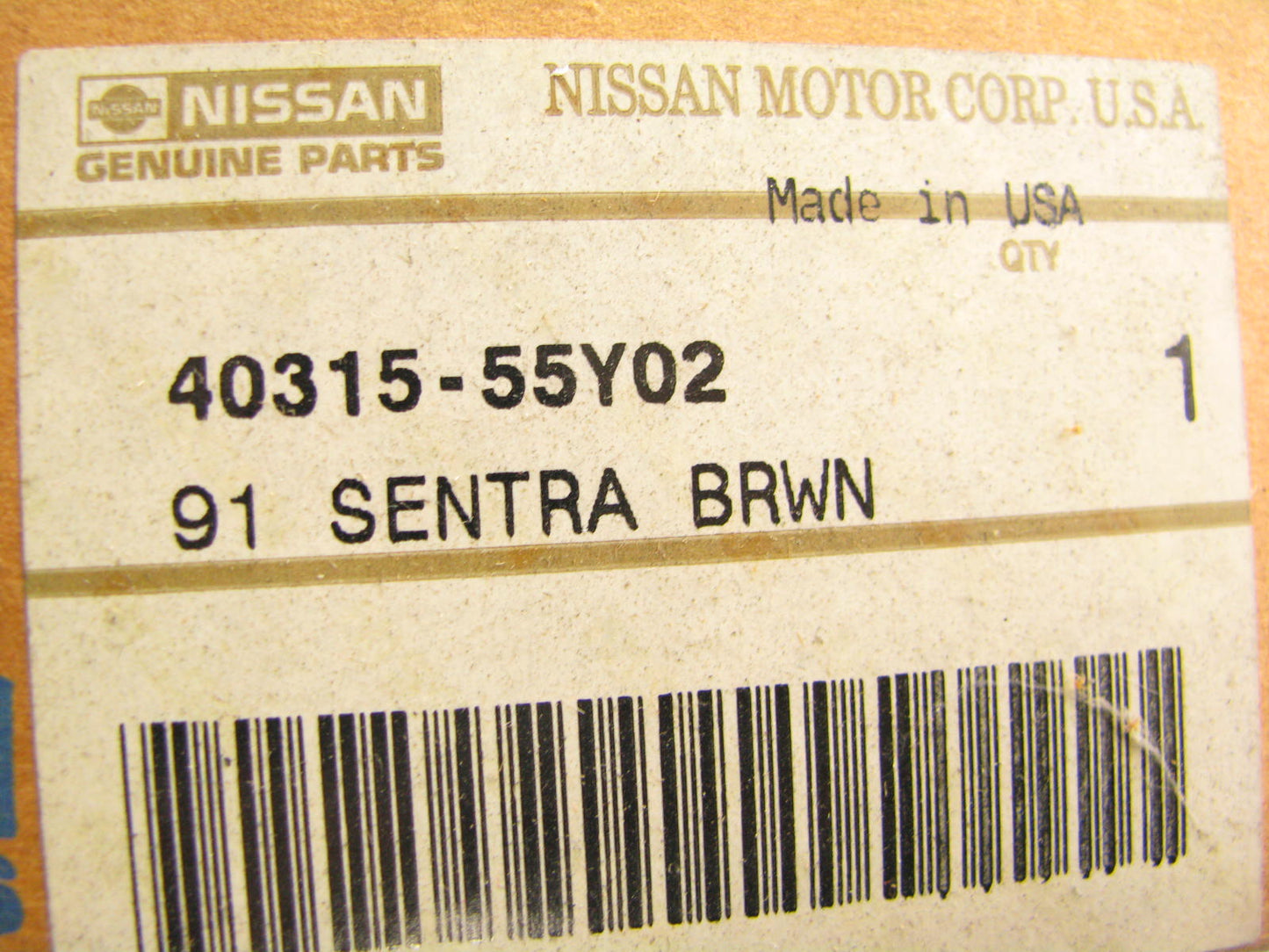 (1) NEW - OEM Hubcap Hub Cap 13 Inch Steel Wheels For 1991-1993 Nissan Sentra