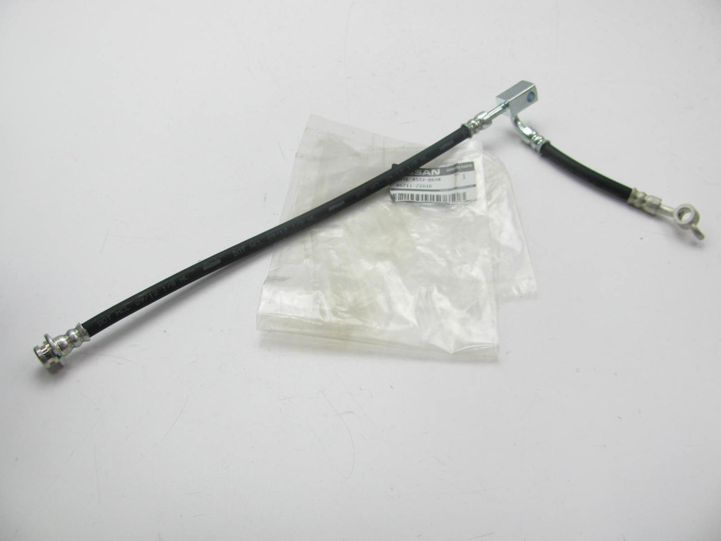 NEW - OEM 46211ZV01B Front Left Brake Hydraulic Hose For Nissan