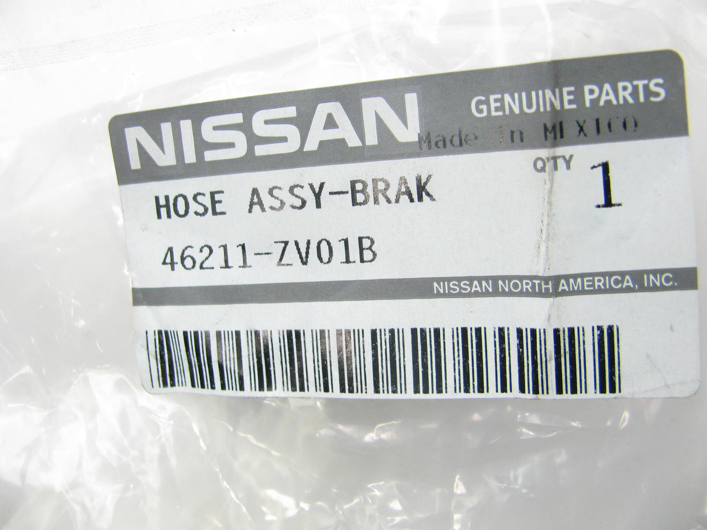 NEW - OEM 46211ZV01B Front Left Brake Hydraulic Hose For Nissan