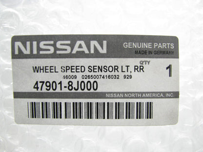 NEW - OEM Rear Left ABS Wheel Speed Sensor 47901-8J000 For 02-04 Nissan Altima