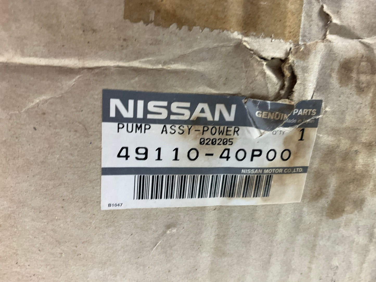 NOS 4911040P00 Power Steering Pump OEM For 1996 Nissan 300zx Z32