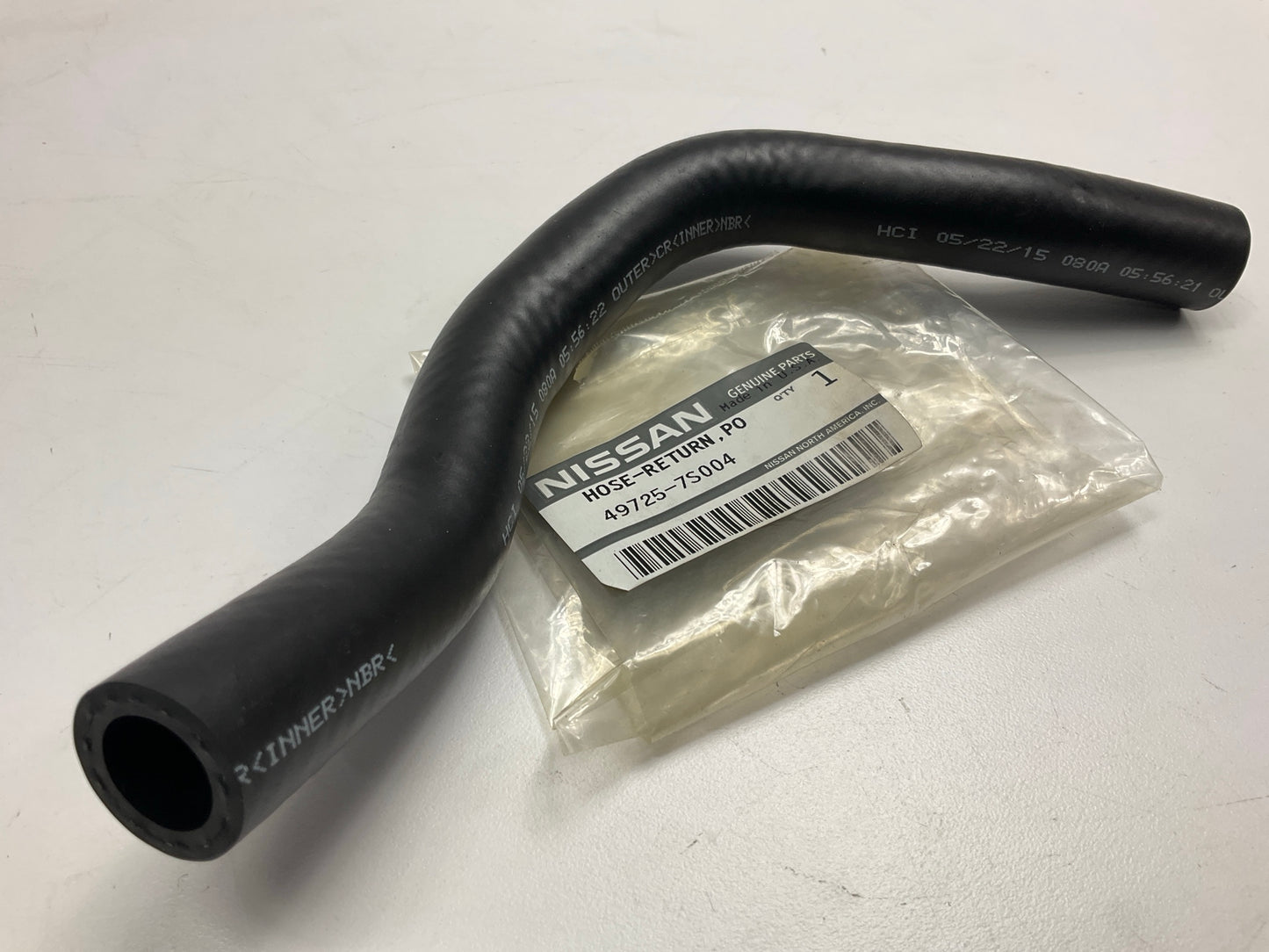 Power Steering Return Line Hose (Pipe To Reservoir) OEM For Nissan 497257S004