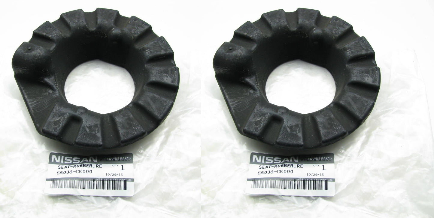 (2) New Rear Suspension Lower Coil Spring Seat Insulator Pads For 04-08 Quest