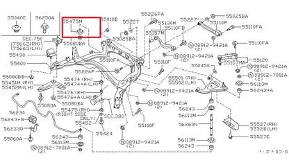 OEM Lower Member Mounting Stopper 55475-60U00