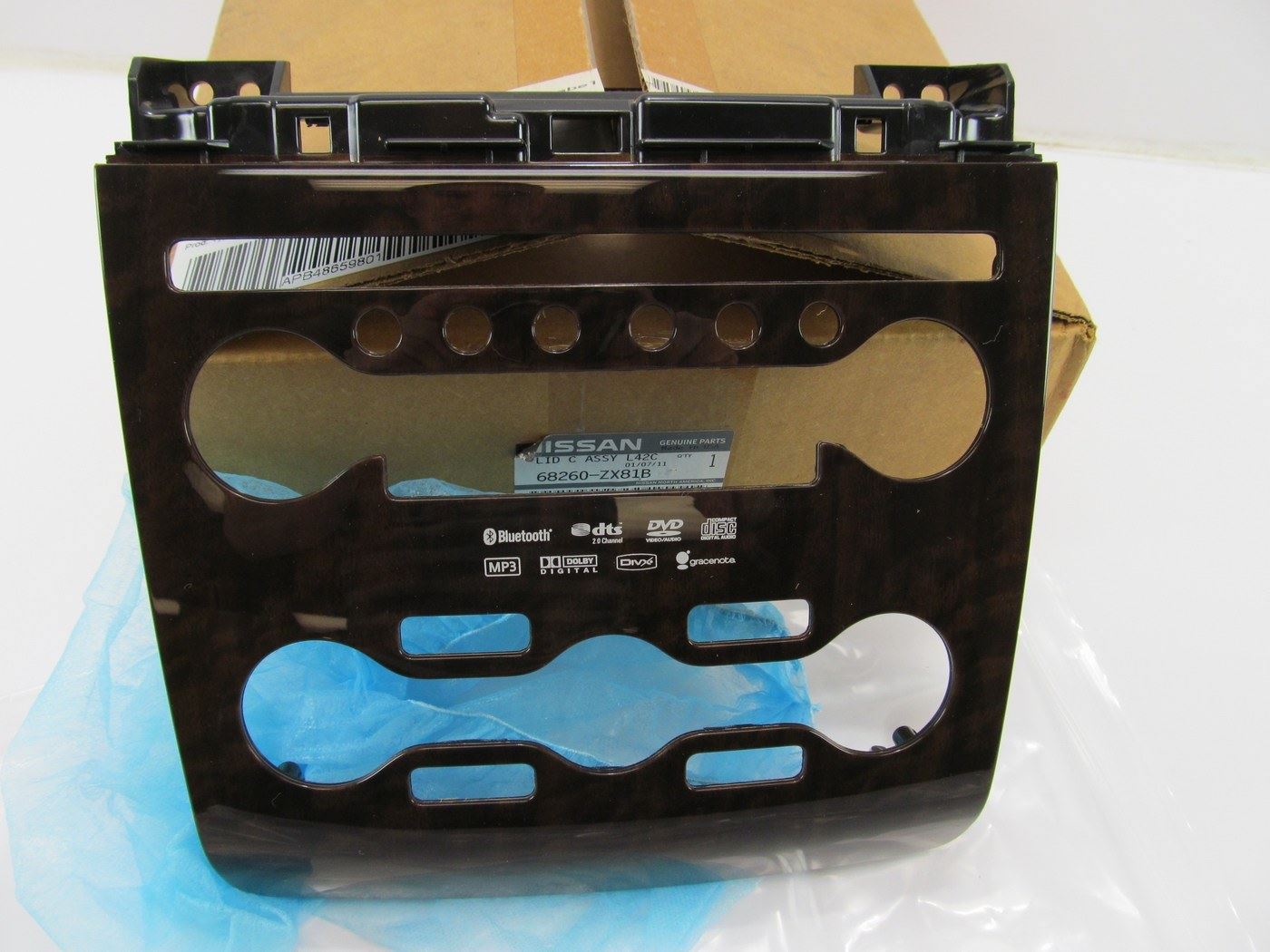 NEW - OEM Radio HVAC A/C Dash Surround Trim Panel For 09-11 Maxima SV 68260ZX81B