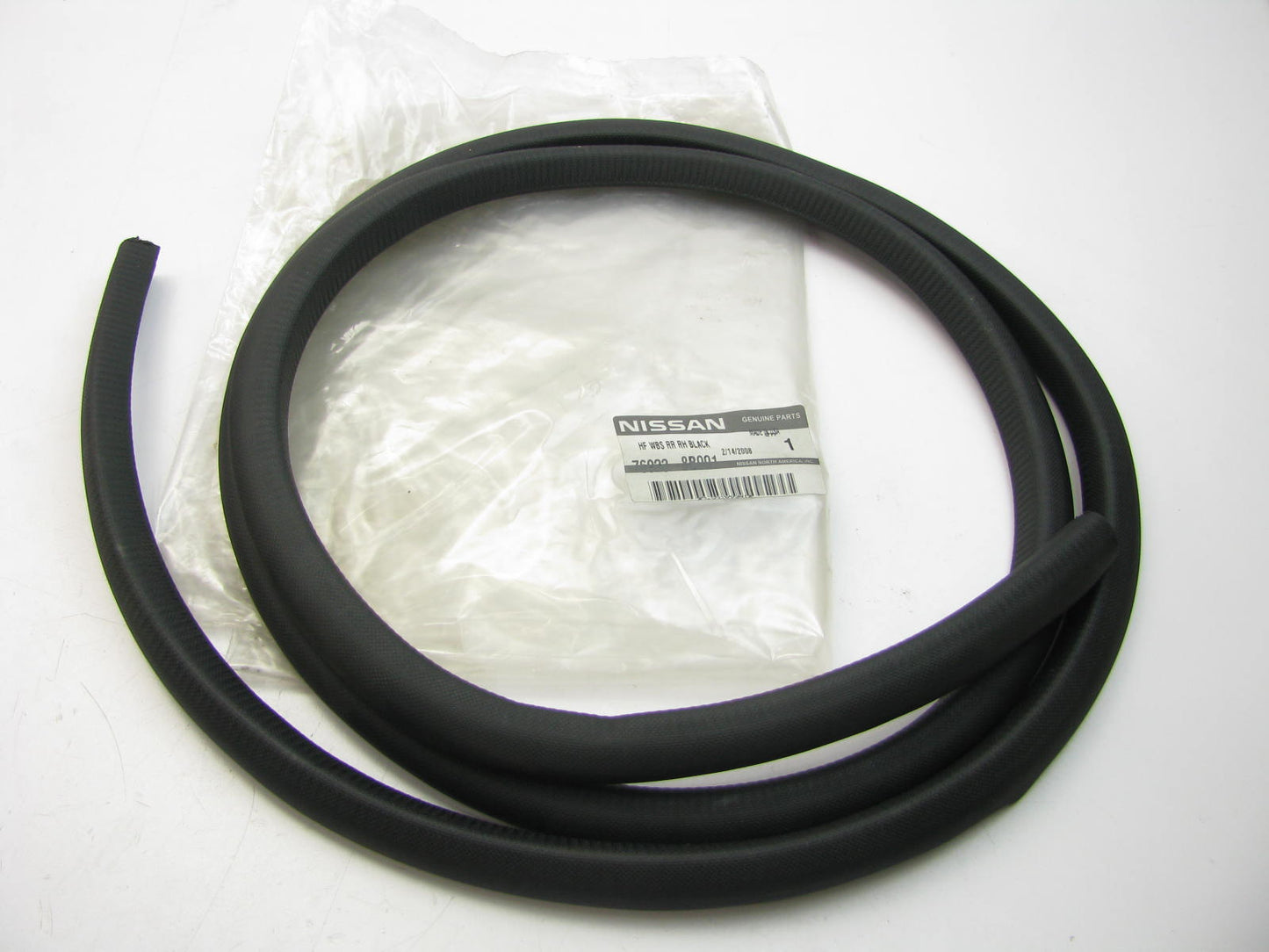 NEW - OEM Rear Right Window Weather Strip Seal For Nissan 97-99 Sentra, 200SX