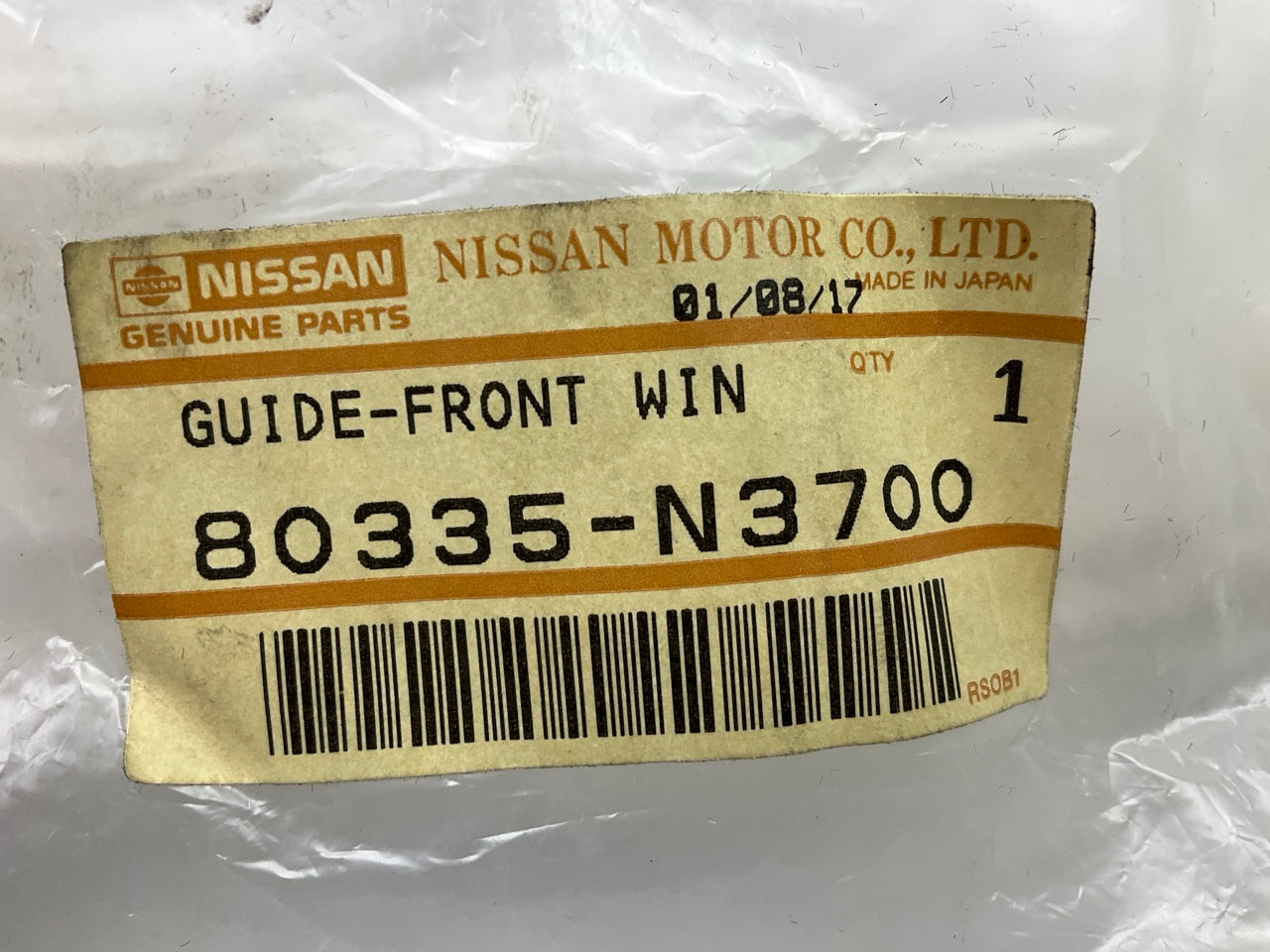 NOS Glass Run Channel Weatherstrip Seal OEM For Datsun 240z 260z 80335-N3700