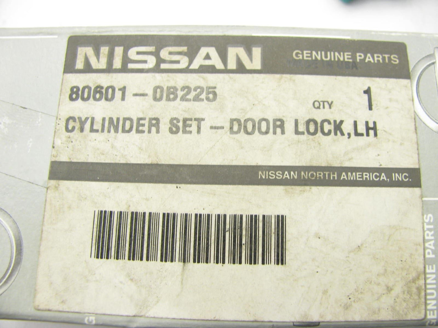 New OEM Front Left Side Door Lock Cylinder W/ 2 Keys For 1993-1995 Quest Minivan