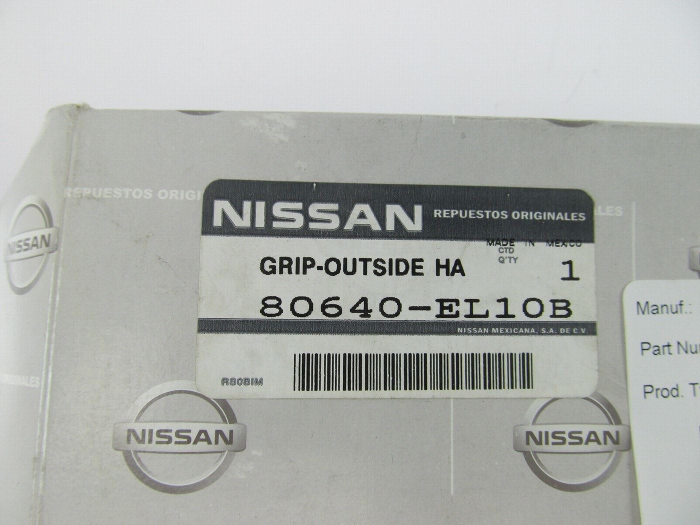 NEW - OEM 80640-EL10B Right Passenger Side Door Handle For 2007-13 Nissan Versa