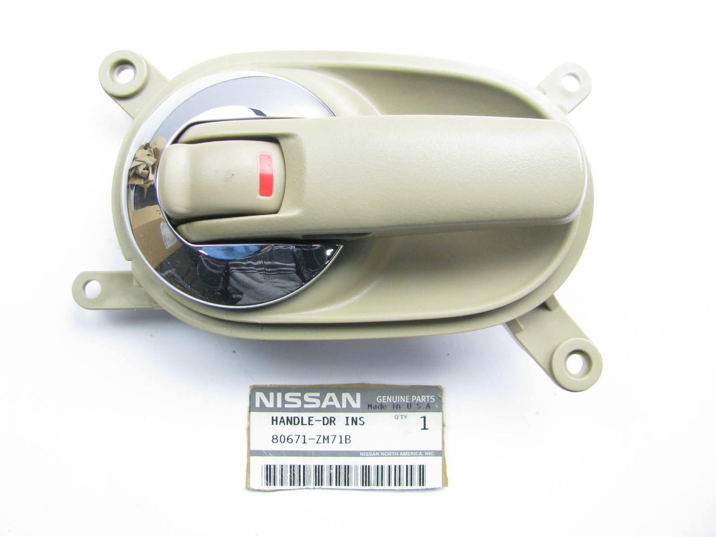 NEW - OEM FRONT LEFT Door Inside Handle BEIGE For 04-09 Nissan Quest 80671ZM71B