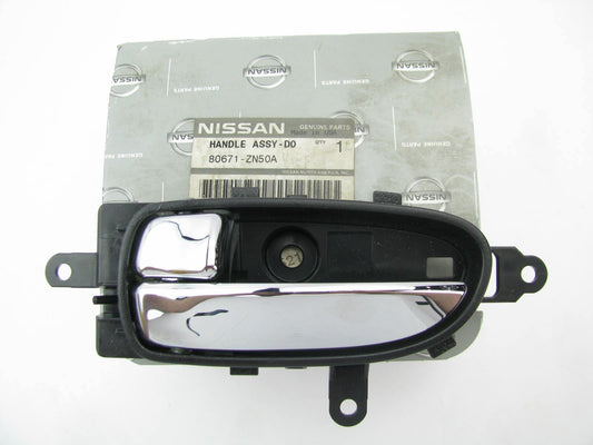 NEW - OEM 80671-ZN50A Left Drivers Side Interior Door Handle For Nissan