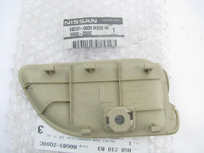 FRONT LEFT Drivers Side Door Handle Escutcheon Insert WHEAT - OEM For 08-10 QX56