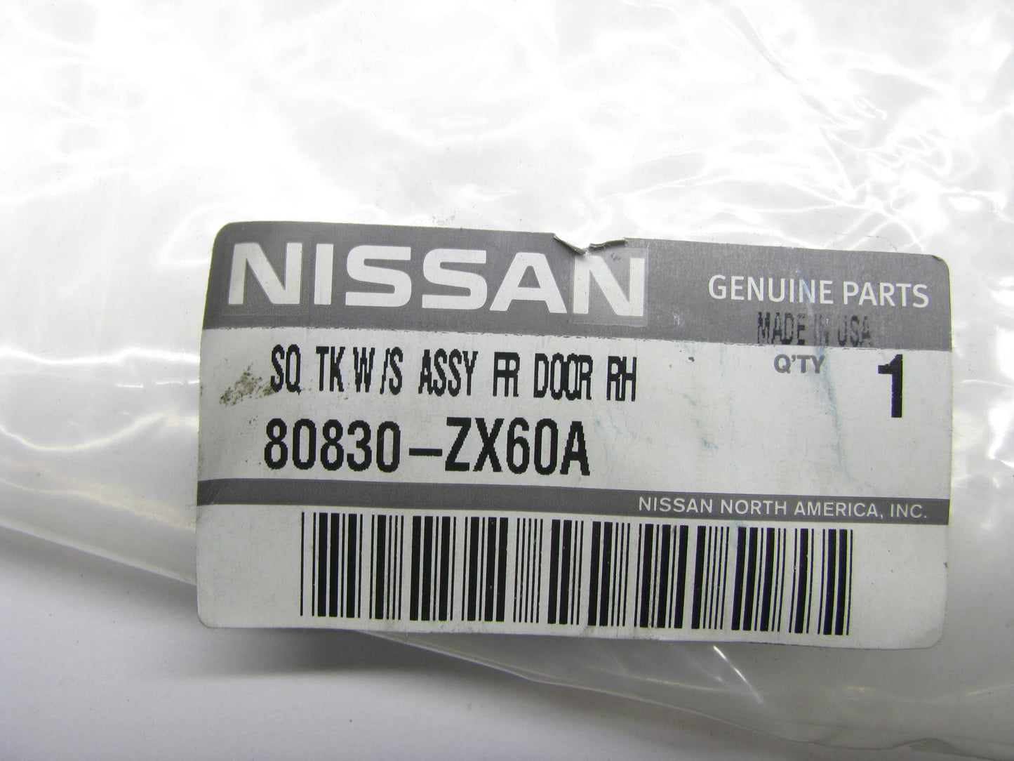 NEW Front Right Side Door Weatherstrip Seal (On Door) OEM For 13-18 Altima Sedan