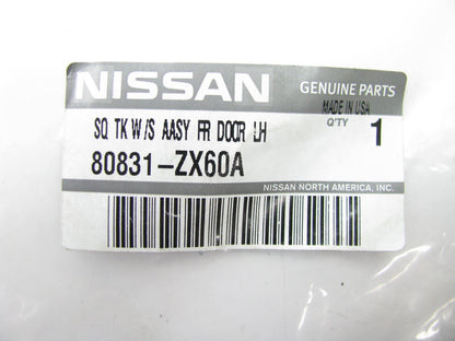 NEW - OEM Front Left Drivers Door Weatherstrip Seal For 09-12 Altima 80831-ZX60A