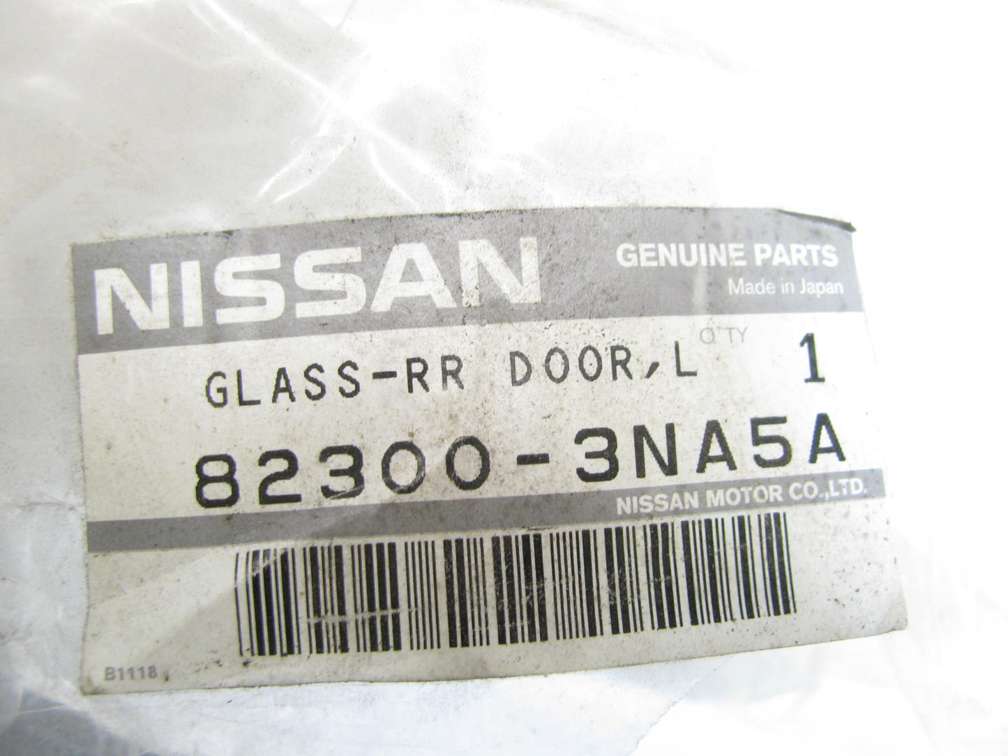 NEW - OEM GENUINE 823003NA5A REAR RIGHT Window Glass For 2011-12 Nissan Leaf