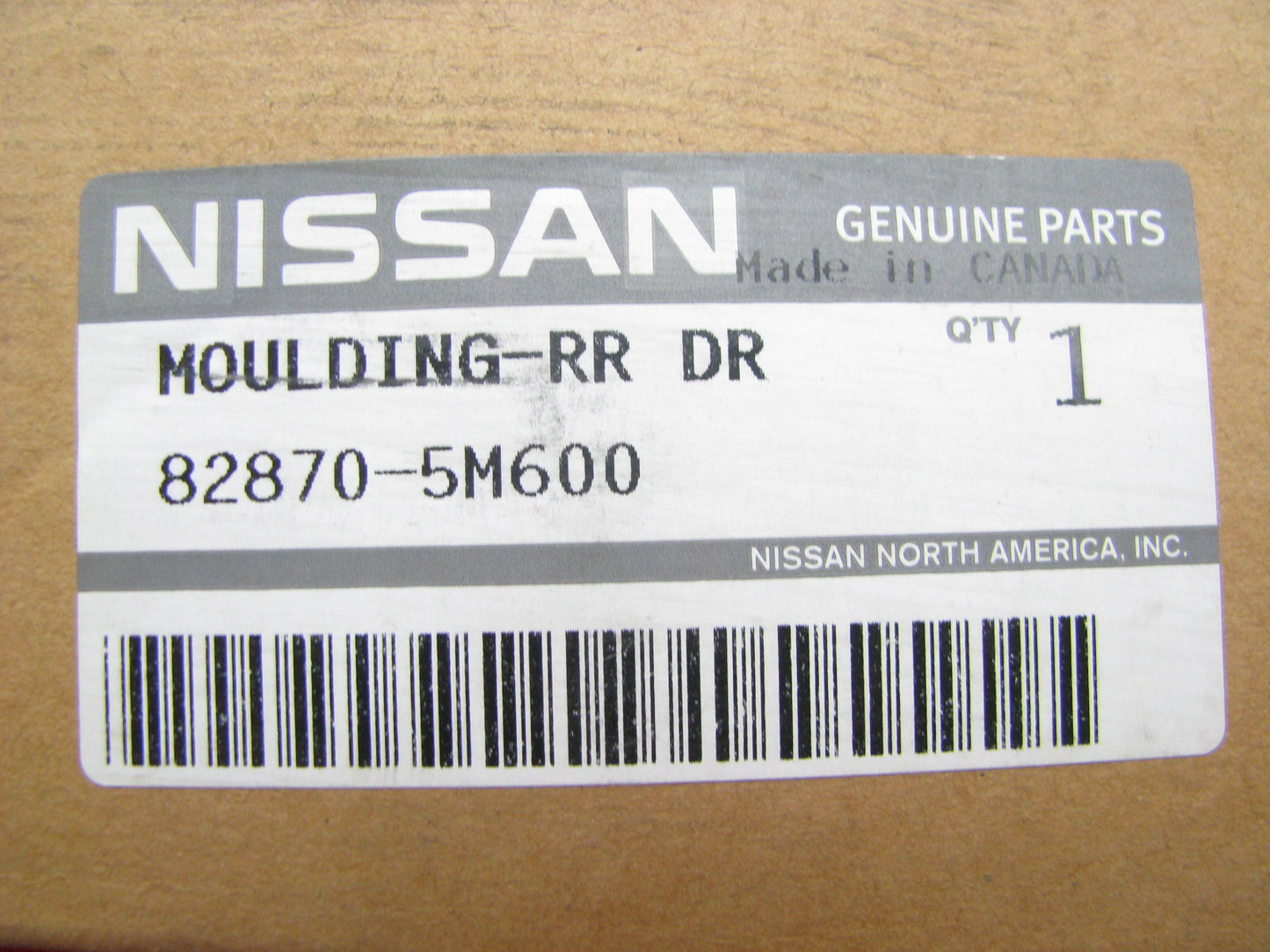 REAR RIGHT PASSENGERS SIDE Door Moulding Strip OEM For 2000-2003 Nissan Sentra