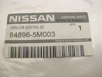 NEW GENUINE REAR Trunk Lid Emblem Nameplate SE, 2.0 OEM For Nissan 848965M003