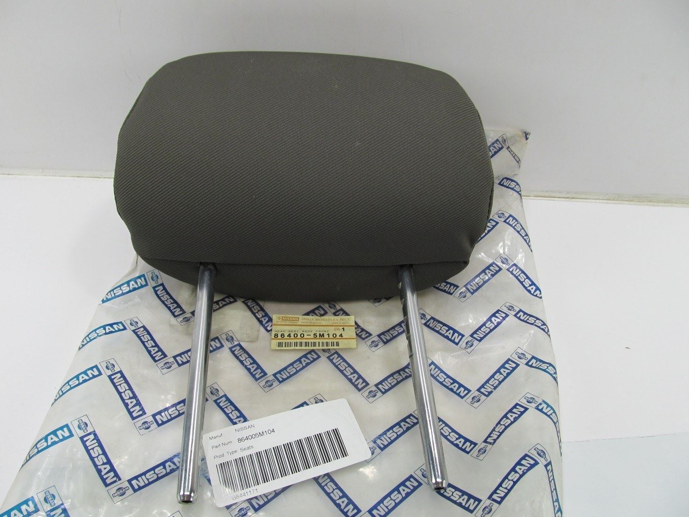 NEW - OEM 864005M104 Front Seat Head Rest CLOTH-STONE For 2000-04 Nissan Sentra