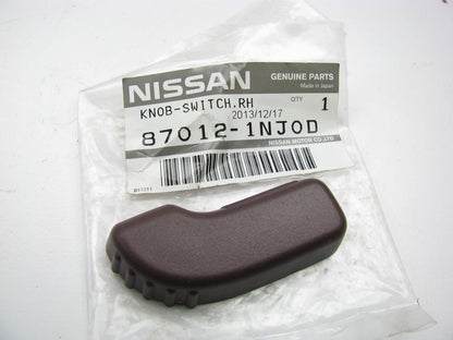 New OEM Front Right Passenger Side Seat Slide Knob Brown For Infiniti 870121NJ0D